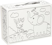 Wins Holland valise à colorier motif animaux pour enfants - jouet créatif-2