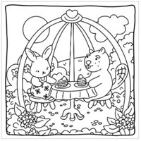 Rebo livre de coloriage animaux Garden joy Comfy & Cosy détente-3