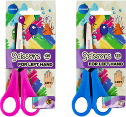 Centrum ciseaux enfants gauchers 13,5 cm colorés coupe sûre