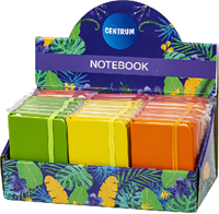 Centrum notitieboek Multicolor A7 hardcover elastiek 80 pagina's