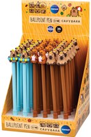 Centrum balpennen Capybara 36 stuks blauw schrijvend