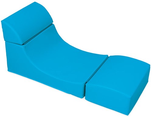 Softplay loungebankje LICHTBLAUW