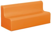 Softplay bankje zithoogte 25 cm ORANJE-2