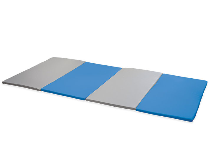 Softplay  opvouwbare mat XL BLAUW-GRIJS