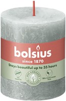 Bolsius bougie pilier rustique verte - 8 cm - longue durée de combustion