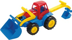 Eduplay pelleteuse jouet avec pneus silencieux - backhoe loader
