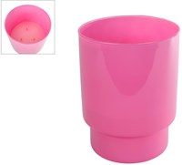 3-wick paraffine kaars roze glas 40 uur brandtijd decoratie