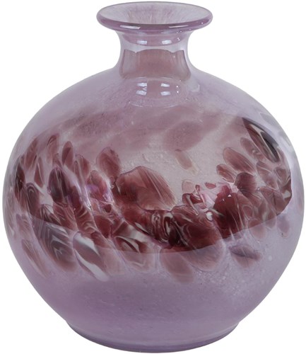 Vase Orla verre violet décoration 22x22x23,5cm design moderne