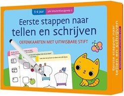 Deltas Oefenkaarten met uitwisbare stift Eerste stappen naar tellen en schrijven 5 6 j 3de kleuterklas