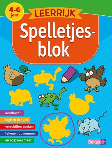 Deltas educatieboek Leerrijk spelletjesblok 4-6 jaar