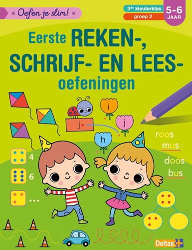 Deltas educatief oefenboek rekenen schrijven lezen 5-6 jaar kinderen