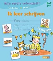 Deltas oefenschrift leren schrijven met stickers voor kinderen 6-7 jaar