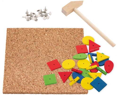 Creative Craft Group hamertje tik houten speelgoed set 74-delig voor kinderen-3