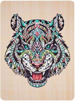 Creative Craft Group houten puzzel tijger - unieke dierenstukjes 130 stuks