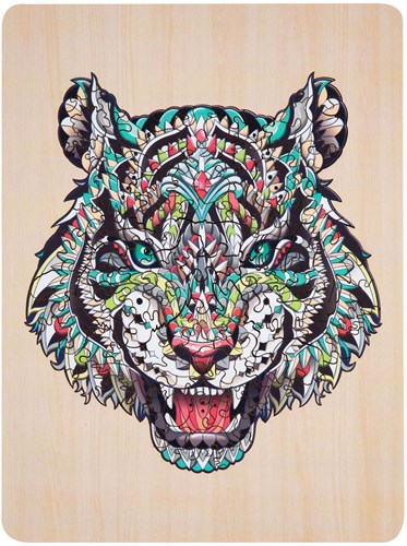 Creative Craft Group houten puzzel tijger - unieke dierenstukjes 130 stuks
