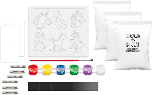 Grafix moulage et peinture plâtre licorne coffret créatif enfants-2