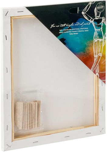 Canvas schilderdoek wit 24x30 cm voor kinderen en volwassenen-2