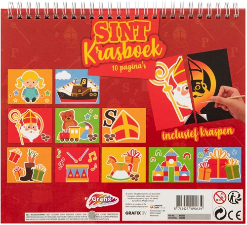 Creative Craft Group livre à gratter Sinterklaas - dessins à gratter pour enfants-2