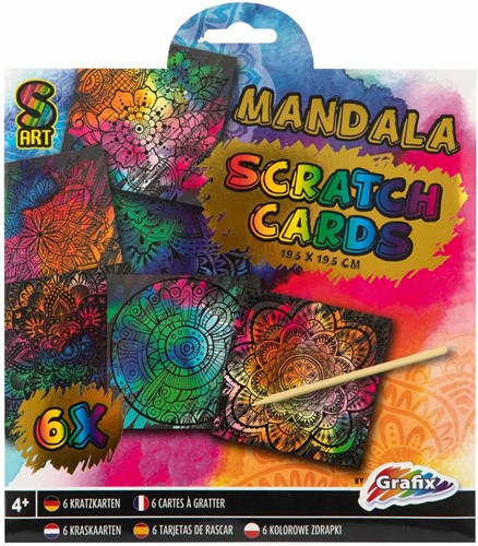 Scratch art met kleuren 7 delig 2 assorti