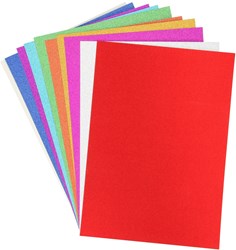 Creative Craft Group carton pailleté A4 papier créatif 10 feuilles couleurs