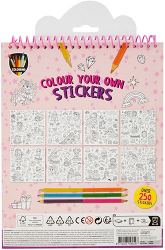 Creative Craft Group livre de coloriage autocollants - Monde fantastique, 250 autocollants-3