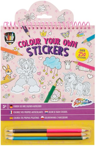 Creative Craft Group livre de coloriage autocollants - Monde fantastique, 250 autocollants