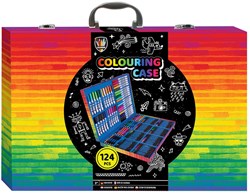 Creative Craft Group kleurkoffer knutselset 124-delig voor kinderen