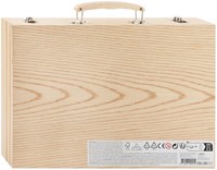 Creative Craft Group mallette de coloriage en bois FSC 86 pièces pour enfants-3