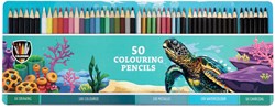 Creative Craft Group coffret de crayons de couleur en boîte métal 50 pièces