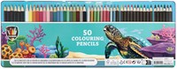 Creative Craft Group coffret de crayons de couleur en boîte métal 50 pièces-2