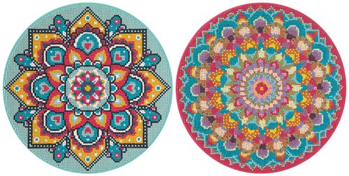 Creative Craft Group kit de loisirs créatifs diamond painting mandala 30cm multicolore-2