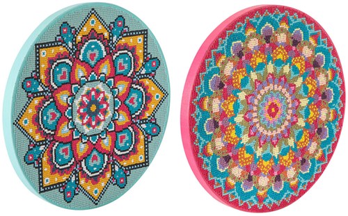 Creative Craft Group kit de loisirs créatifs diamond painting mandala 30cm multicolore-3
