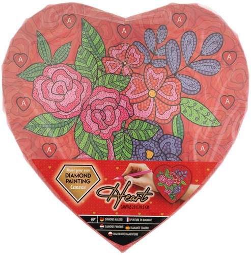 Creative Craft Group diamond painting hart canvas knutselset 29x29 cm-2