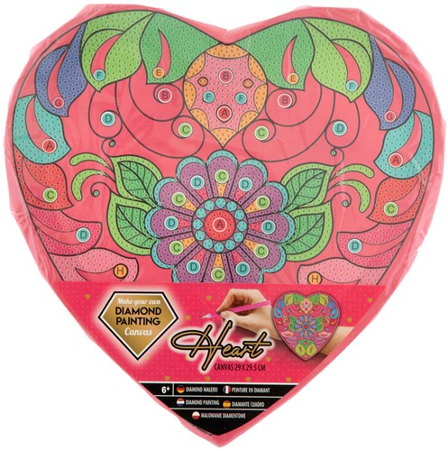 Creative Craft Group diamond painting hart canvas knutselset 29x29 cm-3