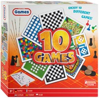Creative Craft Group bordspellen box klassiek 10-in-1 spelletjes set