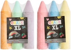 Stoepkrijt Kleur XL, 3st.