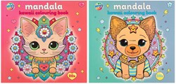 Creative Craft Group kleurboek Mandala Kawaii dieren 20 vellen