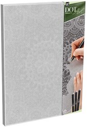 Creative Craft Group toile peinture à points mandala 40x30 cm feutres fins