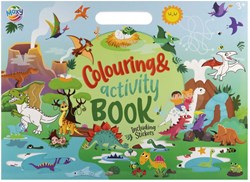 Creative Craft Group livre de coloriage activités autocollants dinosaure vert