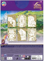 Creative Craft Group set de coloriage licorne papier pailleté A4 - 6 feuilles-3
