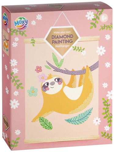 Creative Craft Group kit de suspension murale en velours diamond painting paresseux