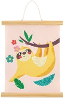 Creative Craft Group kit de suspension murale en velours diamond painting paresseux-2