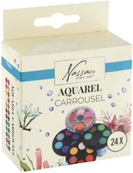 Creative Craft Group set de peinture aquarelle - carrousel 24 couleurs pour enfants
