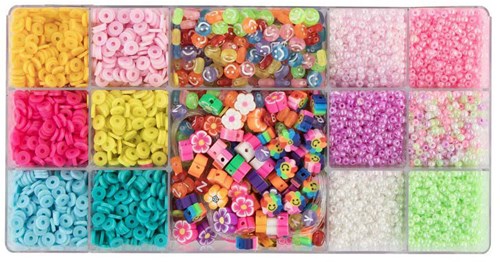 Creative Craft Group coffret bijoux perles pour enfants - 15 types de perles-2