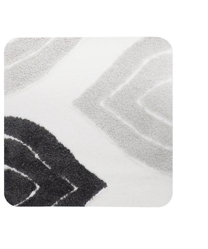 Dutch House tapis bidet Paris gris 60x60 cm - tapis de bain antidérapant luxe