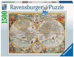 Ravensburger puzzle Mappemonde 1594 1500 pièces