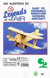T&F bouwpakket houten vliegtuig Albatros 402 model 18x26cm speelgoed