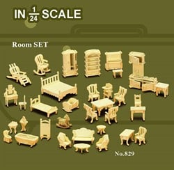 Kit de construction meubles pour maison de poupée 829