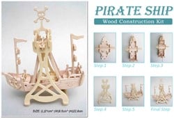 Kit de construction en bois Bateau Pirate Rockin 951