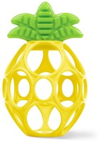 Oball jouet de dentition bébé ananas - design coloré et flexible-2